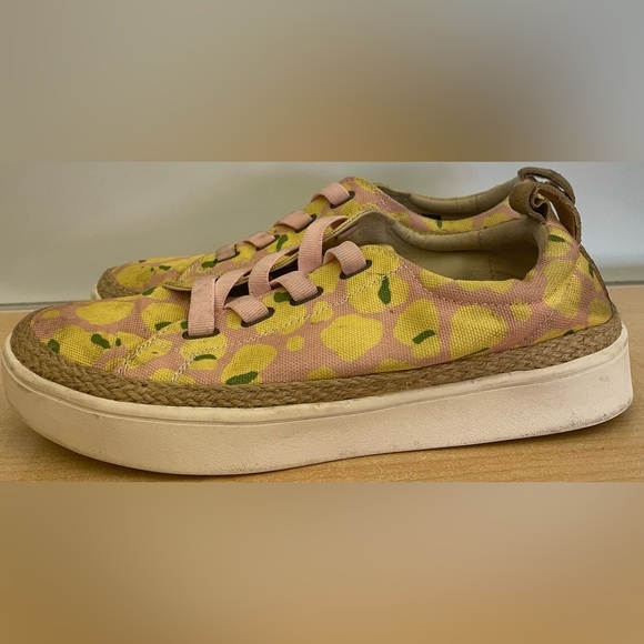 Spenco Orthotic Bokeh Lemon Blush Slip On Sneakers Size 8.5 - Picture 2 of 8